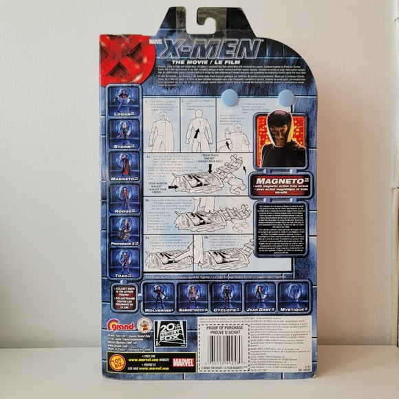 *SOLD* Vintage 2000 X-Men: The Movie Ian Mckellen as Magneto action figure - Picture 4 of 4